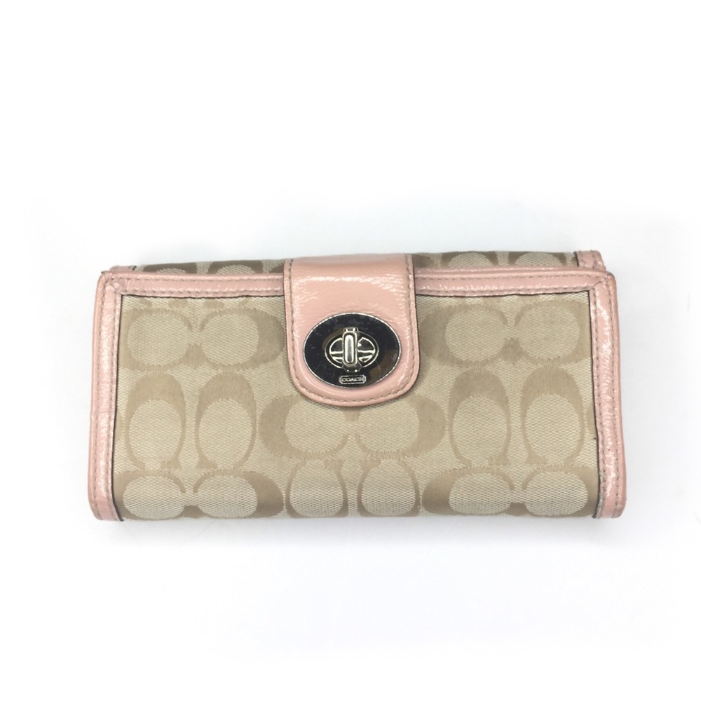 Coach Trifold Pink Walllet